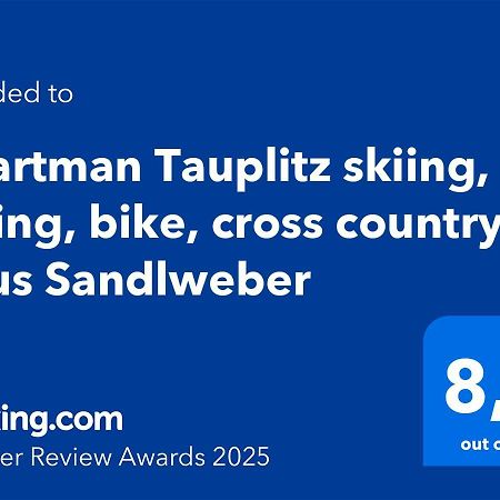 Apartman Tauplitz Skiing, Hiking, Bike, Cross Country - Haus Sandlweber Obersdorf 外观 照片